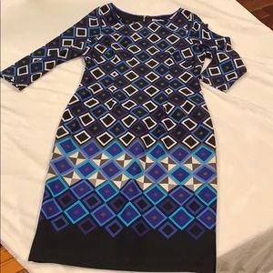 Eliza J body con geometric dress